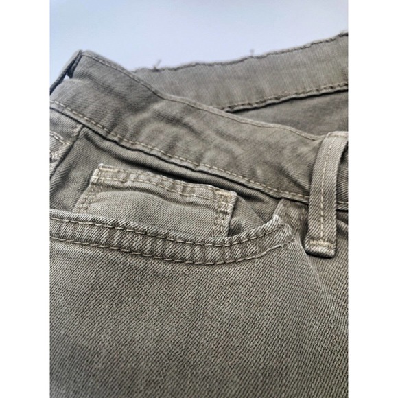 Just Black Women Stretch Cigarette Jeans 29‎ Olive Green Long Length Tall - Picture 3 of 10